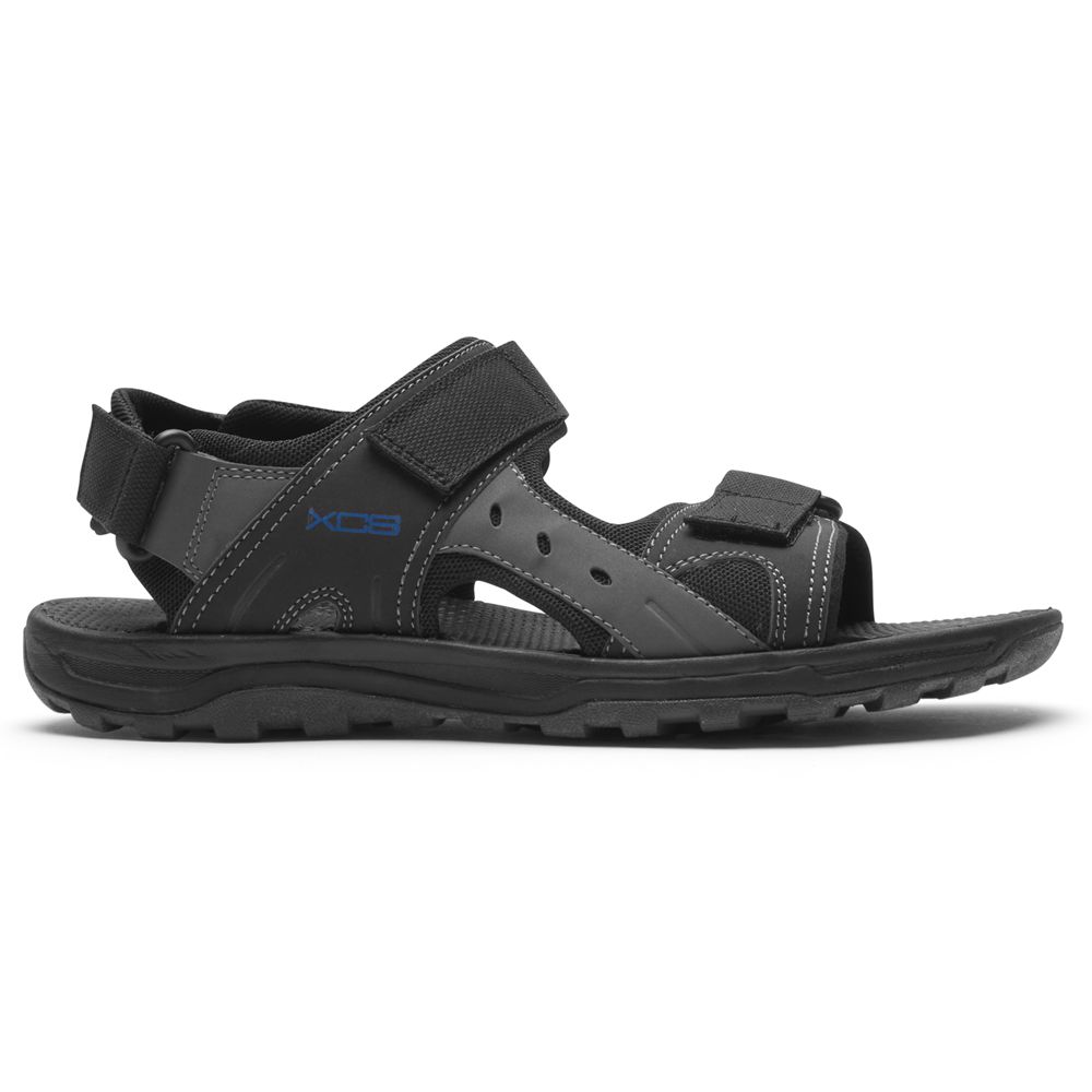 Sandálias Rockport Xcs Trail Technique Adjustable Homem - Cinzentas Escuro ( 408-UBPFVQ )